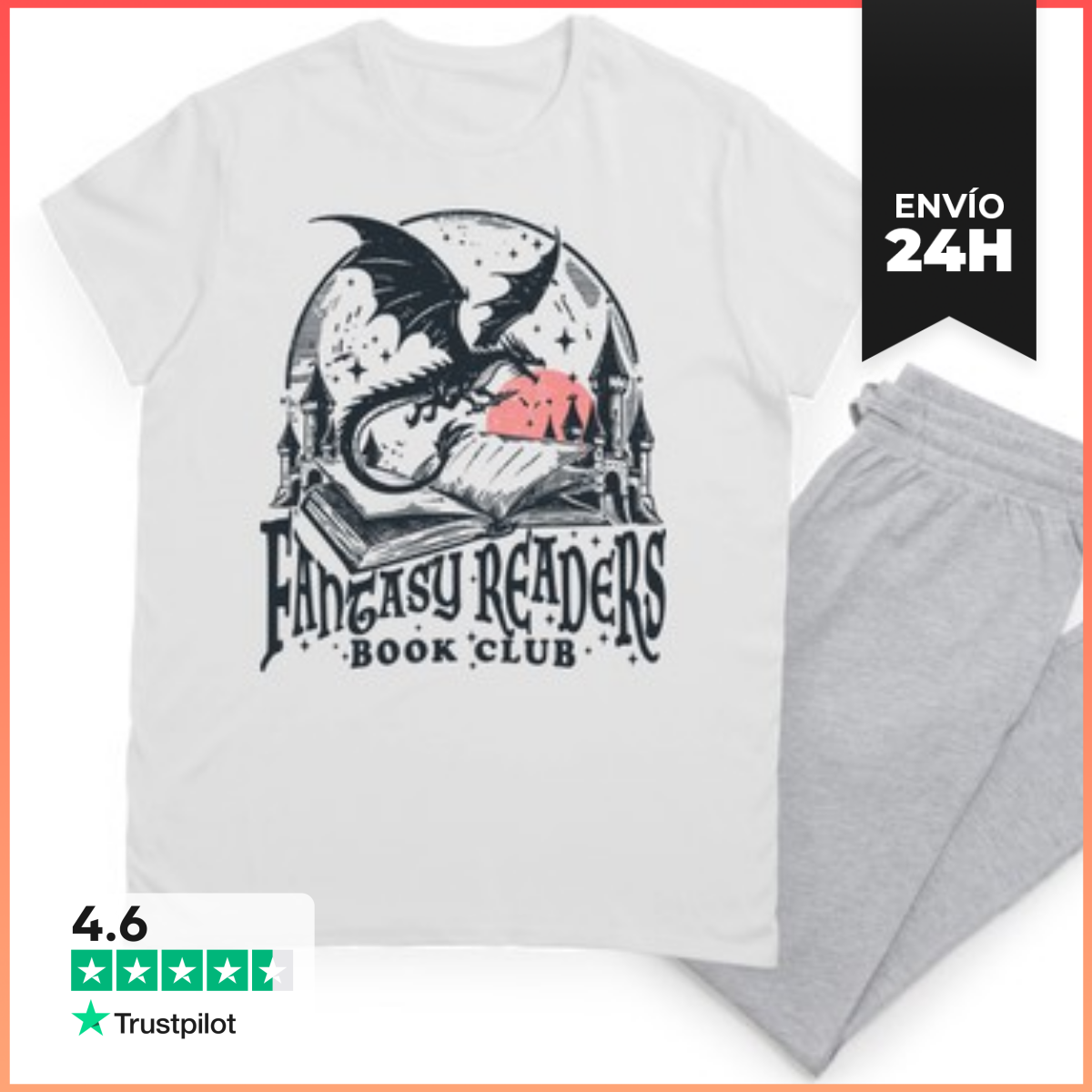 Pijama FANTASY READERS BOOK CLUB BOOKISH LaTostadora