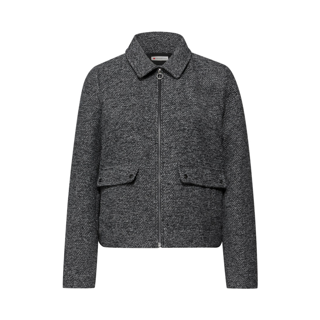 Street One - Damen Kurzjacke - Schwarz - Größe: 40 - bei Tara-M