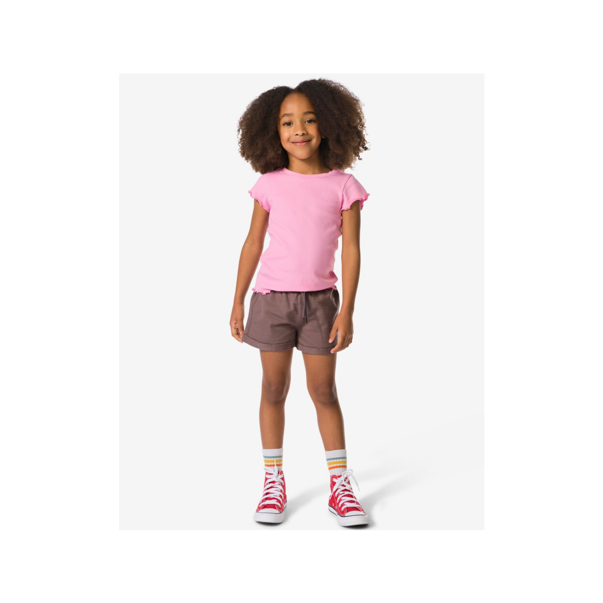 HEMA Kinder sweatbroek comfy fit lichtbruin (lichtbruin)