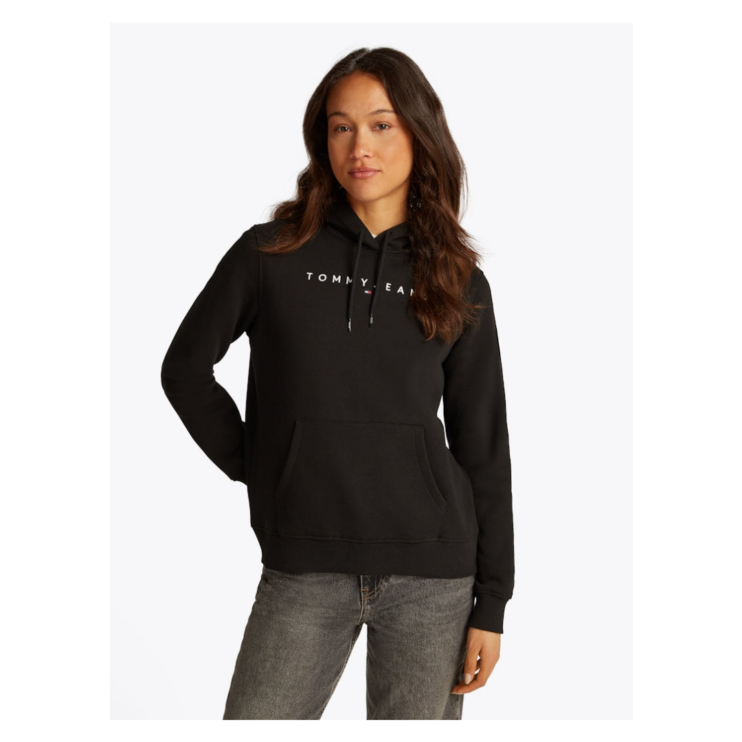 Tommy Jeans - Damen Sweatshirt - Schwarz - Größe: XS - bei Tara-M