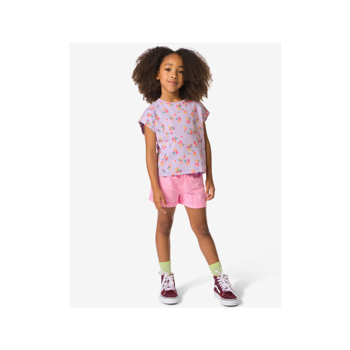 HEMA Kinder sweatshort comfy fit roze (roze)