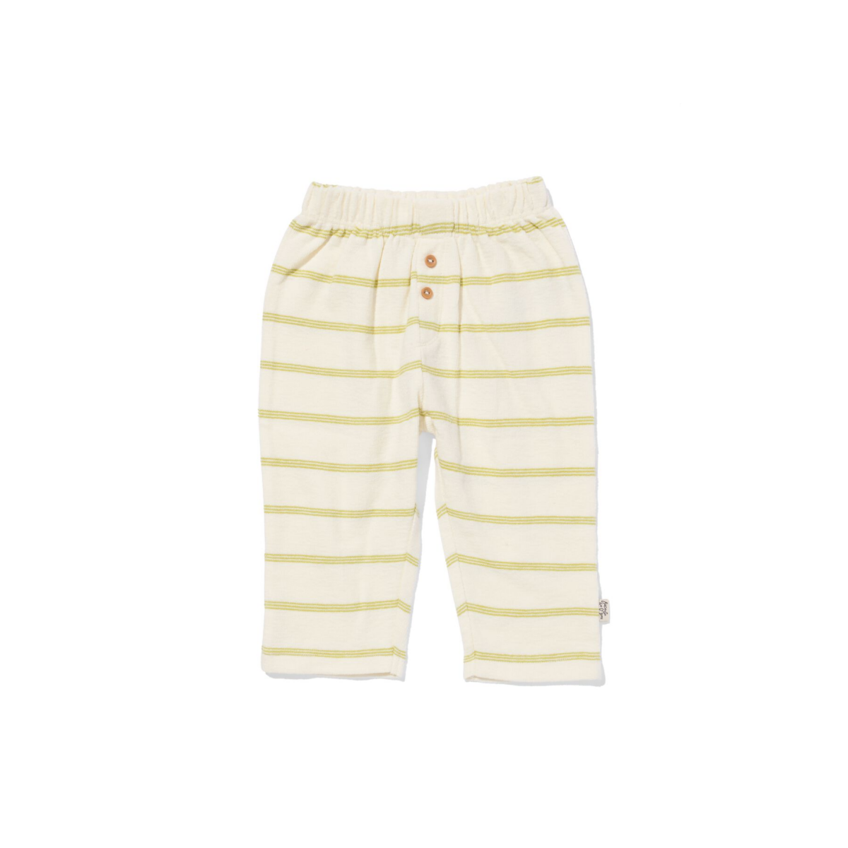 HEMA Newborn broek comfy fit jersey strepen ecru (ecru)