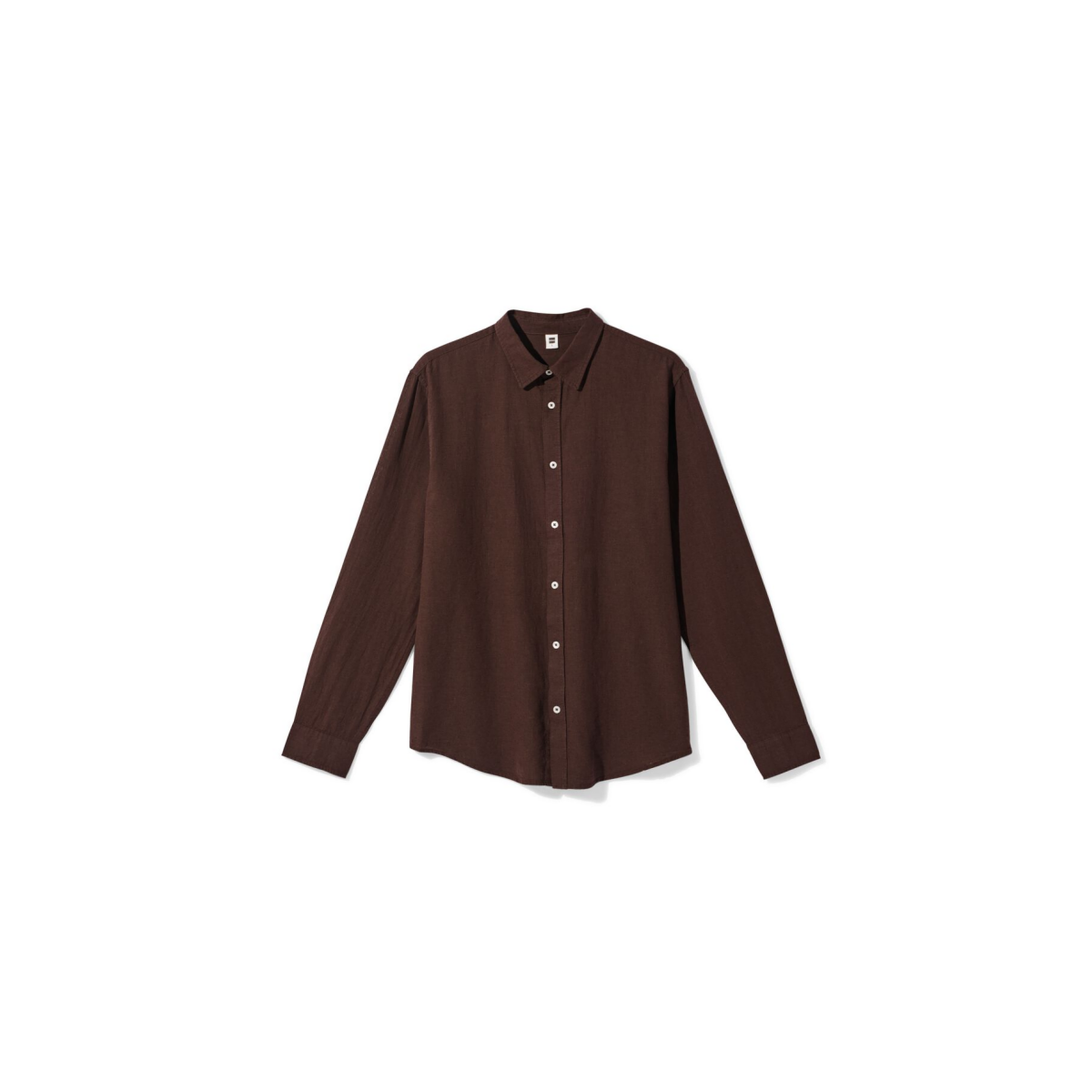 HEMA Herenoverhemd Louis donkerbruin (donkerbruin)