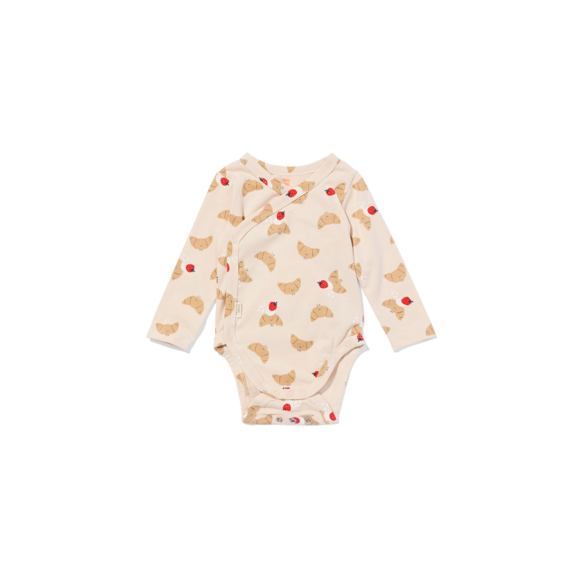 HEMA Newborn meegroei overslagromper ecru (ecru)