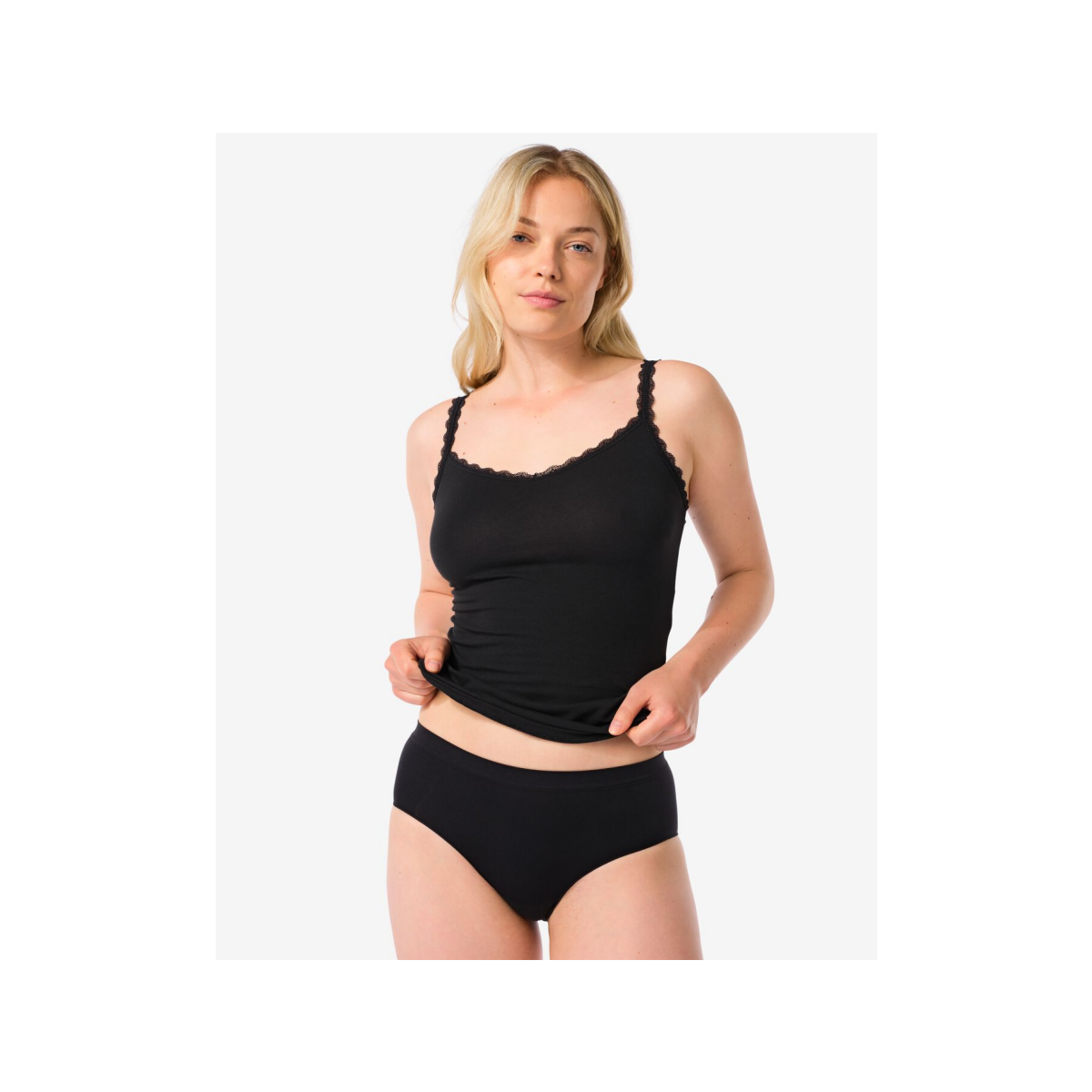 HEMA Dameshipster naadloos micro zwart (zwart)