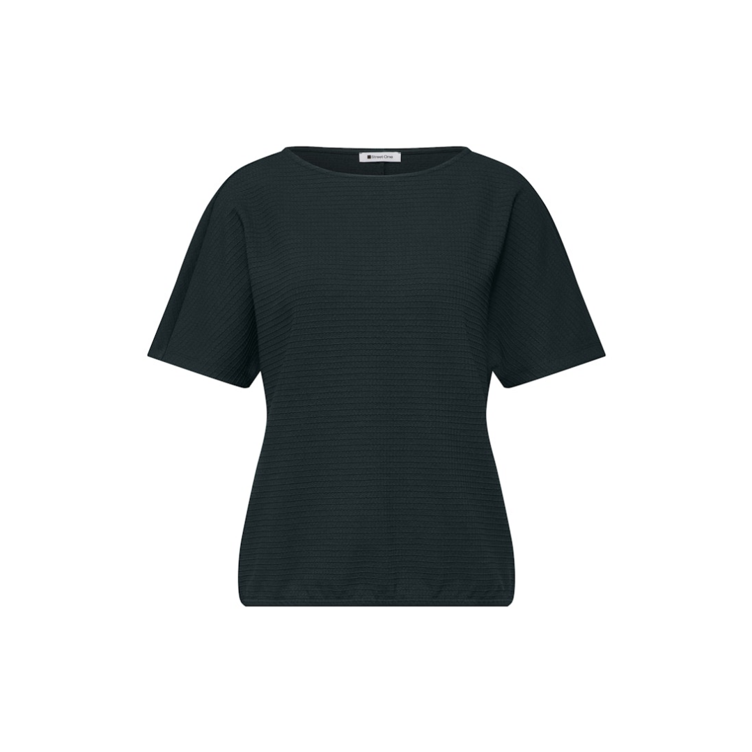 Street One - Damen T-Shirt - deep bound green - Größe: 42 - bei Tara-M