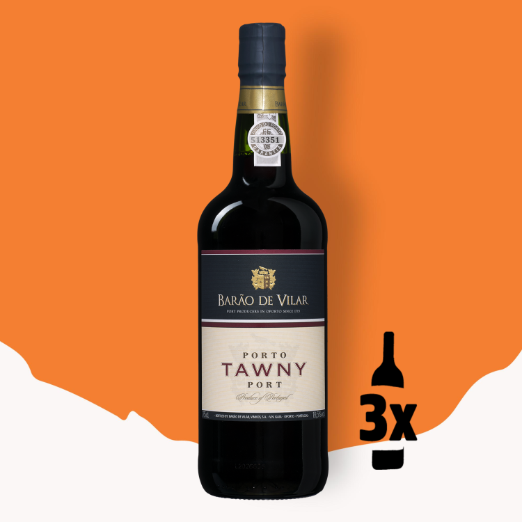 3 flessen Barão de Vilar Tawny Port Probeerpakket
