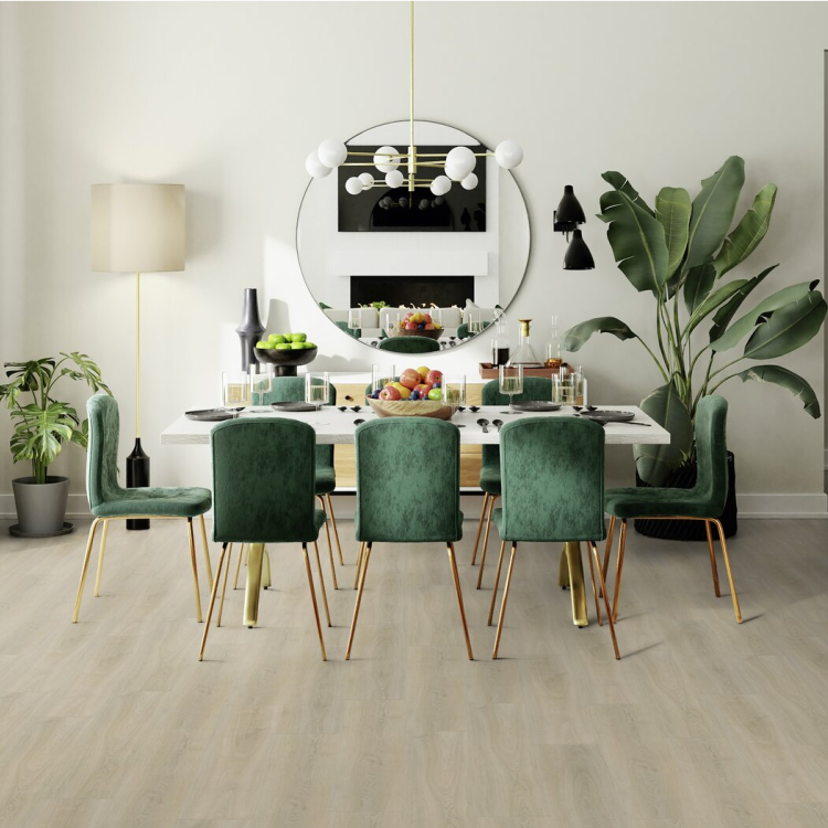 Lame de sol PVC effet bois clipsable selma natural Gerflor - 125 cm x 22.9 cm x 0.57 cm