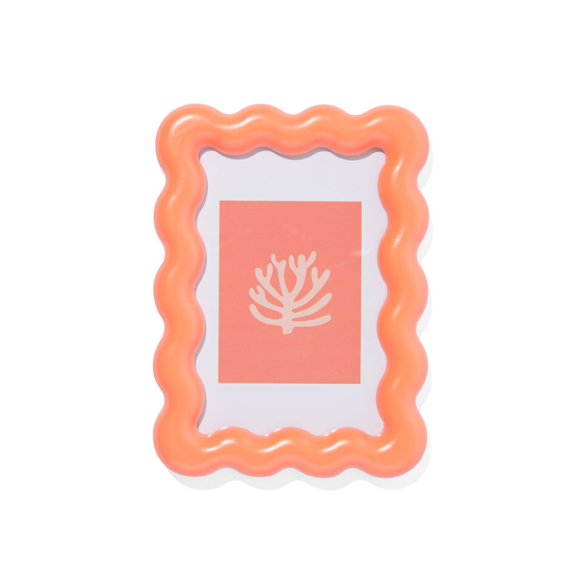 HEMA Fotolijst 10x15cm koraal hout golven (koraalroze)