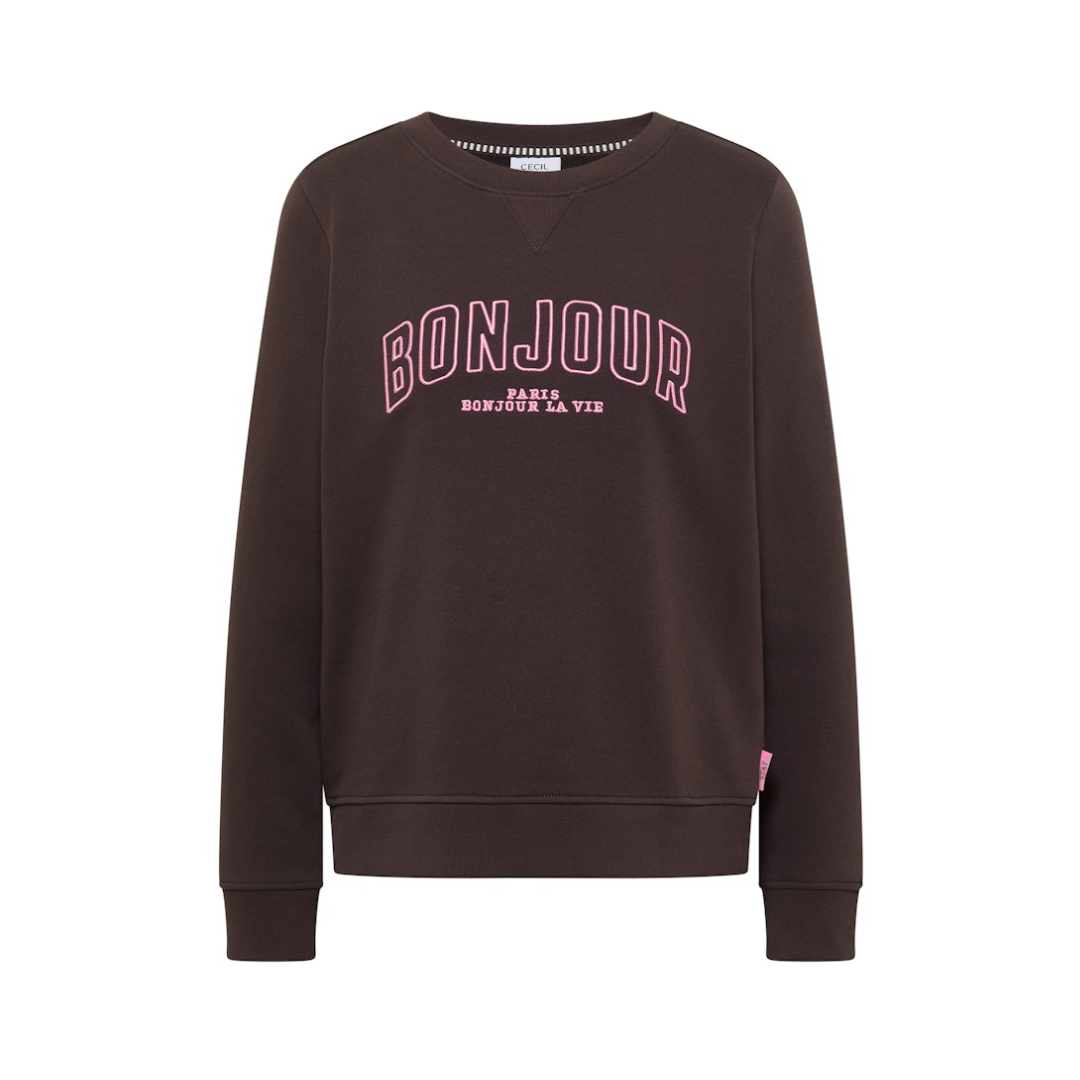 Cecil - Damen Sweatshirt - macchiato brown - Größe: M - bei Tara-M