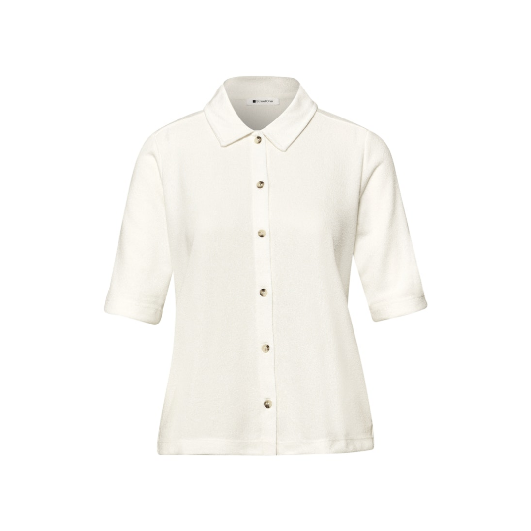 Street One - Damen T-Shirt - Weiß - Größe: 38 - bei Tara-M