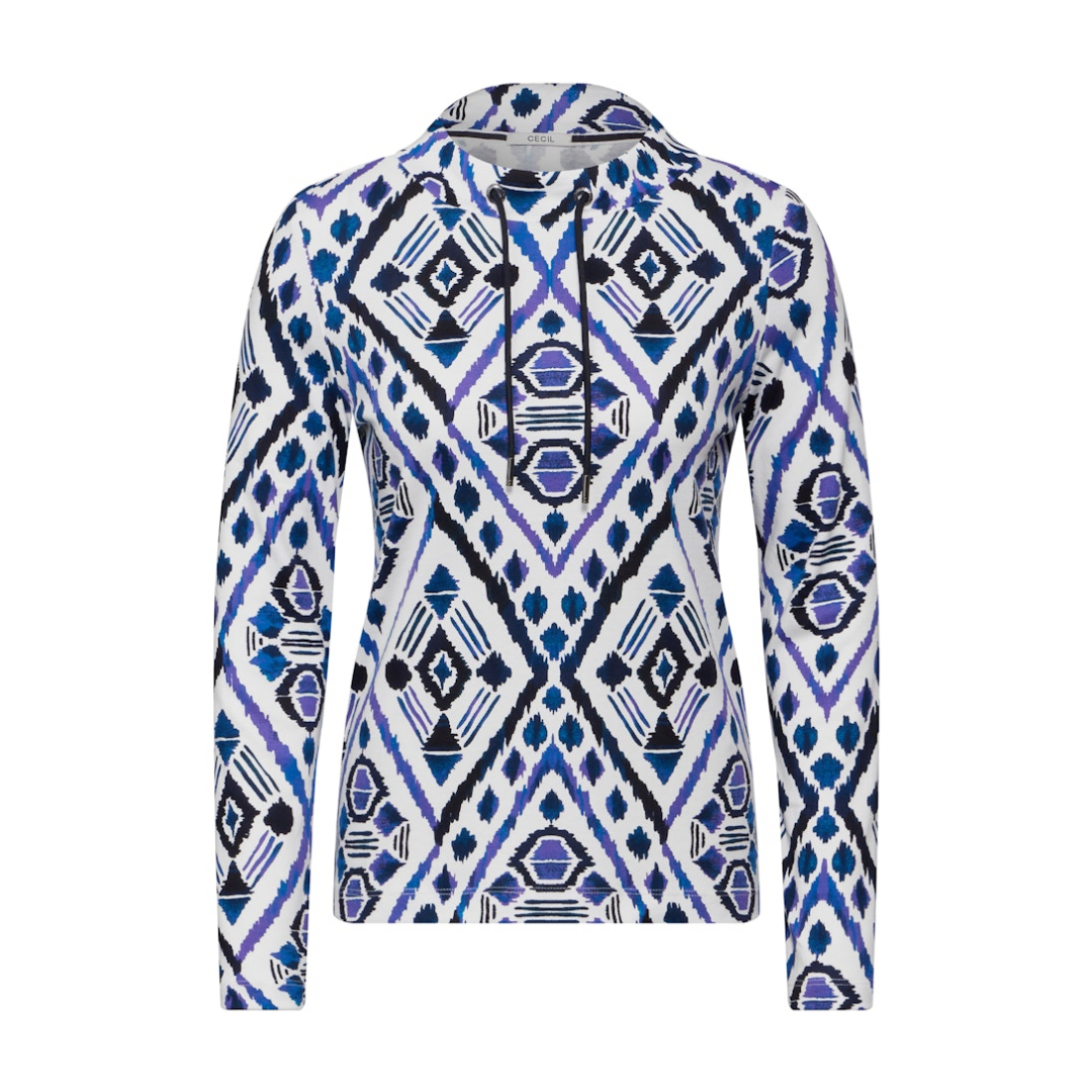 Cecil - Damen Langarmshirt - Weiß - Größe: L - bei Tara-M