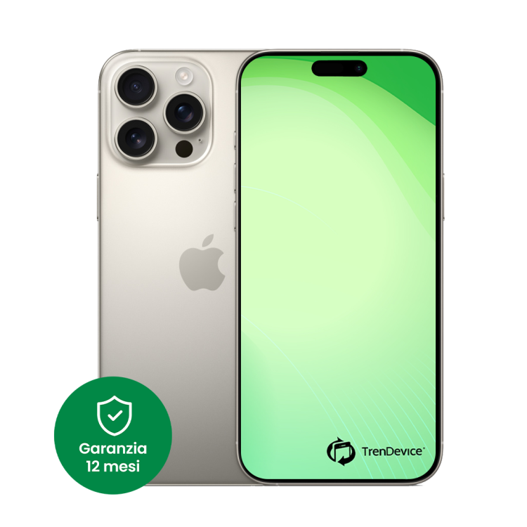 iPhone 16 Pro 128 GB Titanio naturale Sim Card (include slot sim) A Ricondizionato