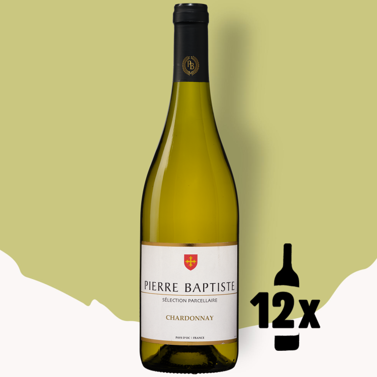 12 flessen Pierre Baptiste Chardonnay Voordeelpakket 2024