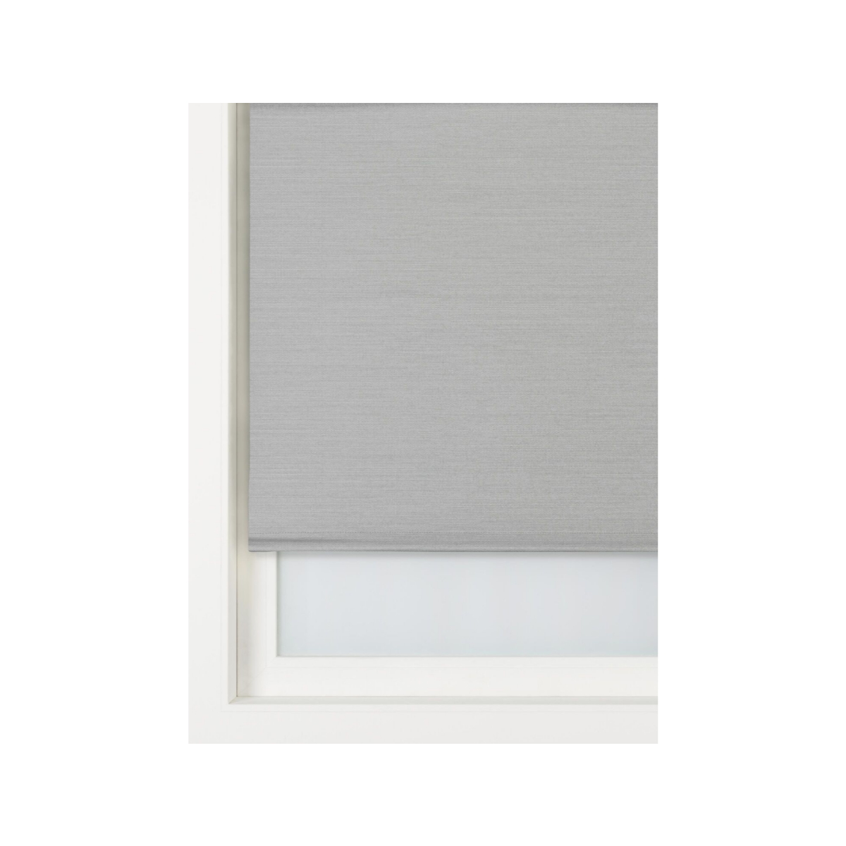 HEMA Rolgordijn structuur grof verduisterend/ gekleurde achterzijde grijs (grijs)