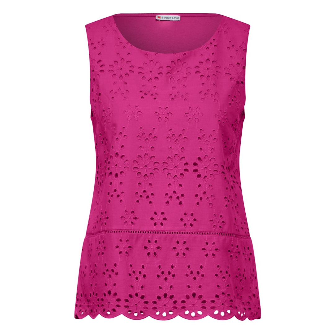 Street One - Damen Top - Rosa - Größe: 38 - bei Tara-M