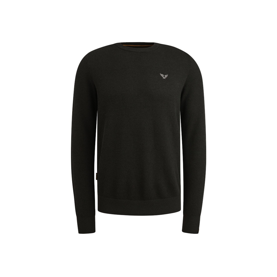 PME Legend Herren Rundhals Pullover R-NECK COTTON MODAL - Regular Fit - Bild 6