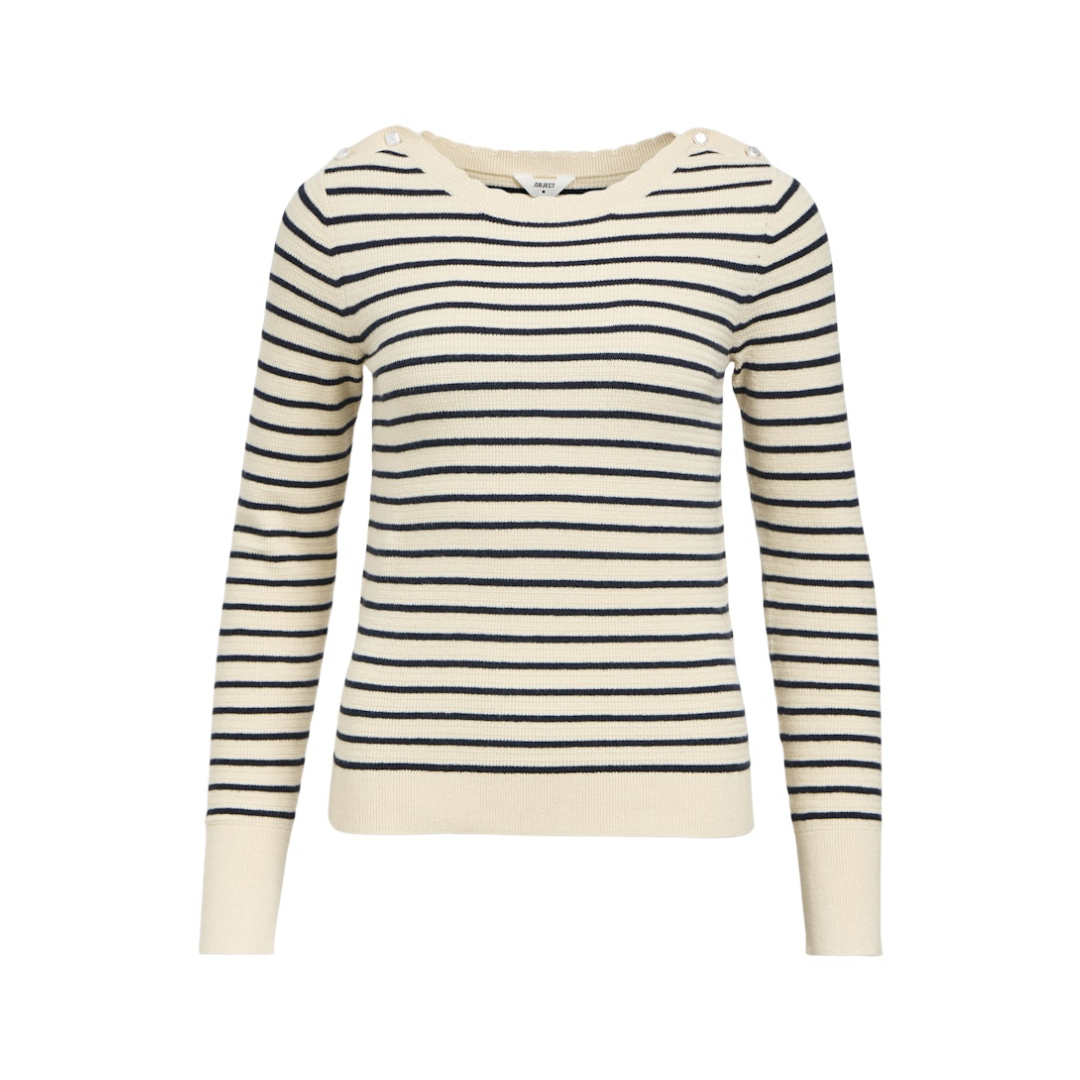 Object Re Knit Pullover Viskose-Polyester-Nylon Sandshell