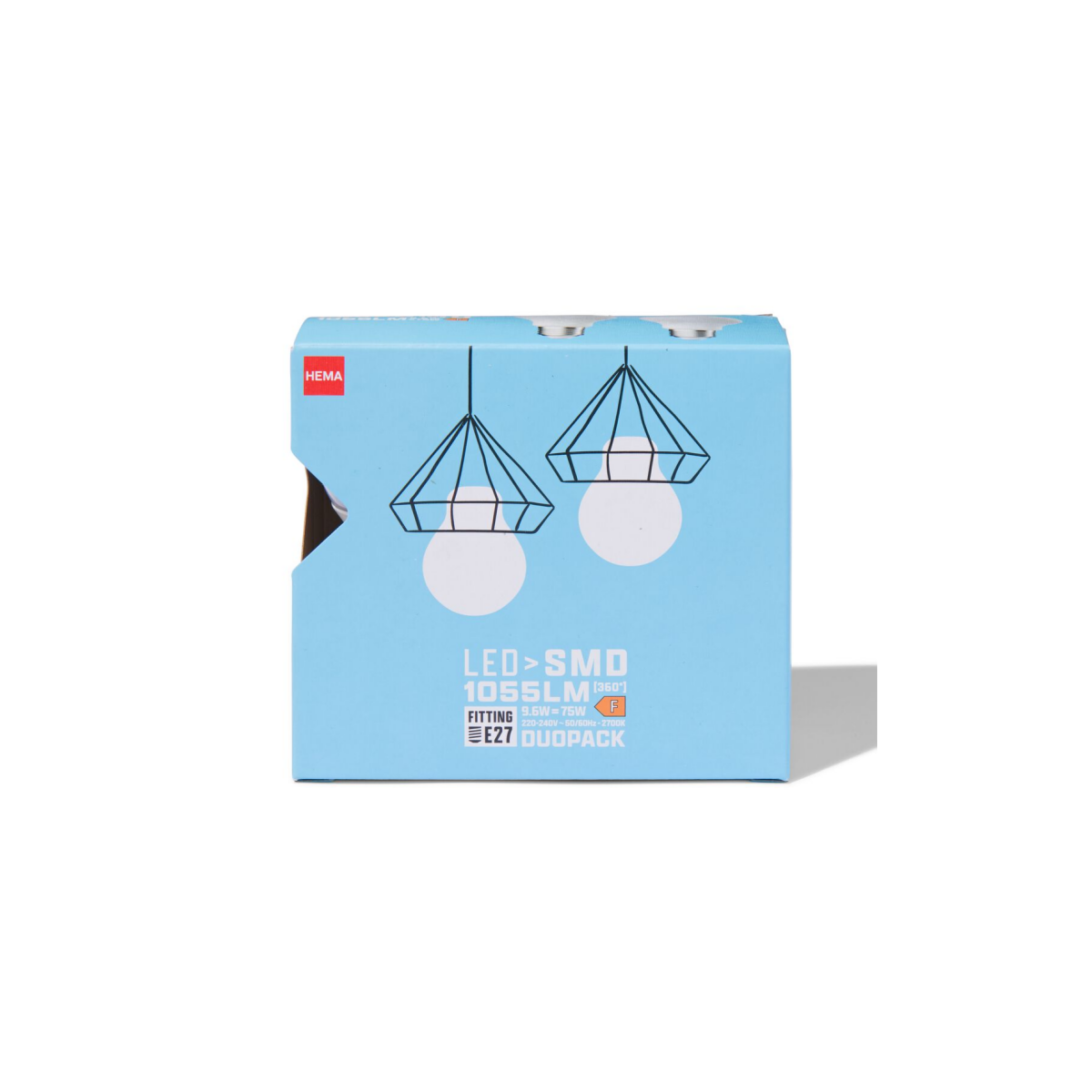 HEMA Led peer smd E27 6.5W 1055lm - 2 stuks