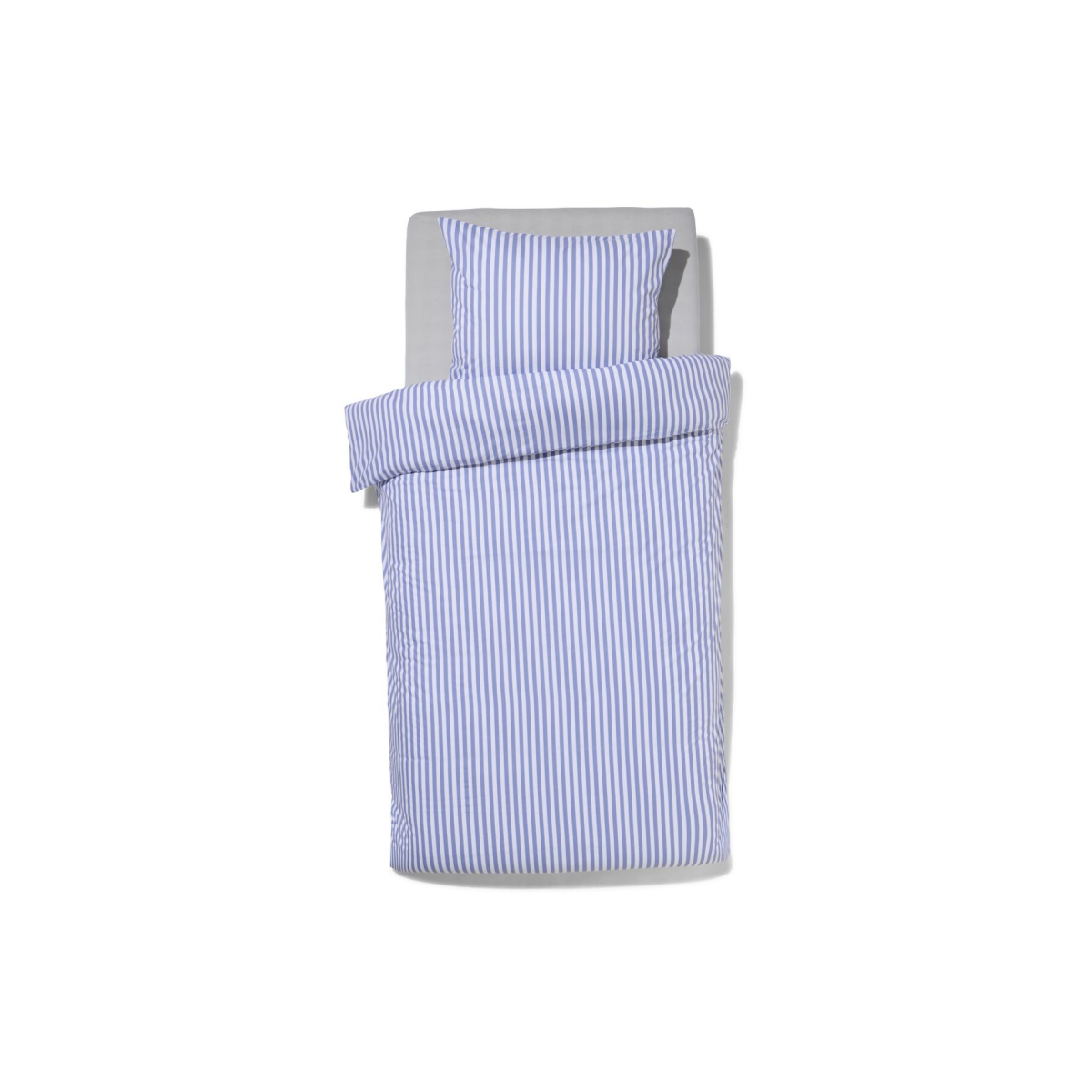 HEMA HEMA Dekbedovertrek 140x200/220cm Zacht Katoen Strepen Lavendel (lavendel)