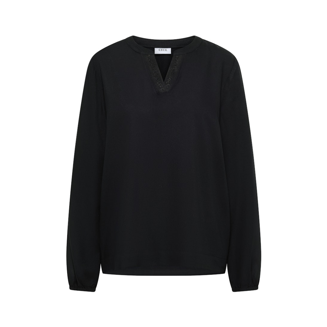 Cecil - Damen Langarmbluse - Schwarz - Größe: L - bei Tara-M