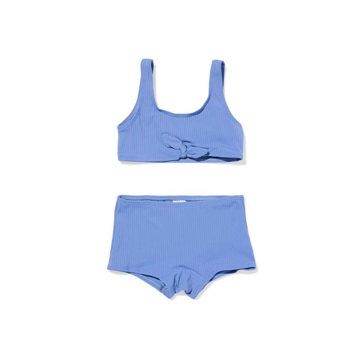 HEMA Kinderbikini rib blauw (blauw)
