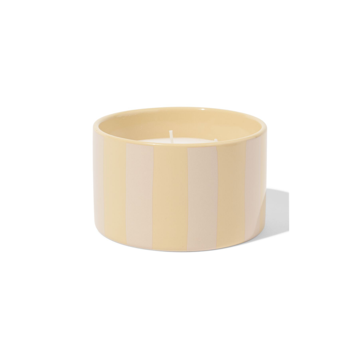 HEMA HEMA Geurkaars ⌀11x7cm Keramiek Sinaasappel-cederhout (naturel)