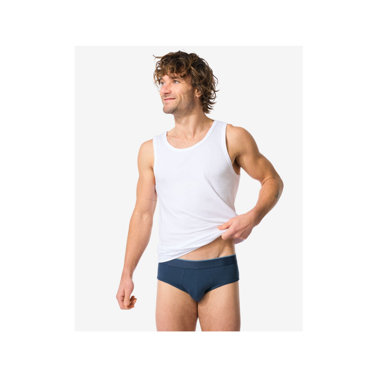 HEMA Herenslips perfect comfort - 2 stuks donkerblauw (donkerblauw)