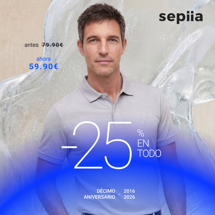 Polo manga corta hombre gris egeo melange