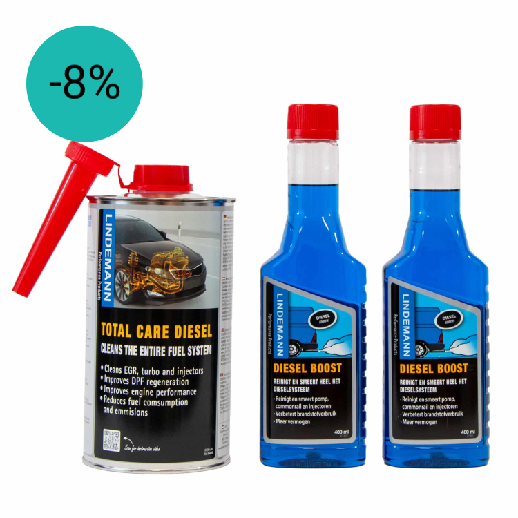 Lindemann Diesel Treatment Premium Bundle / Roetfilter Reiniger, EGR Reiniger & Turbo Cleaner & Diesel additief | DPP