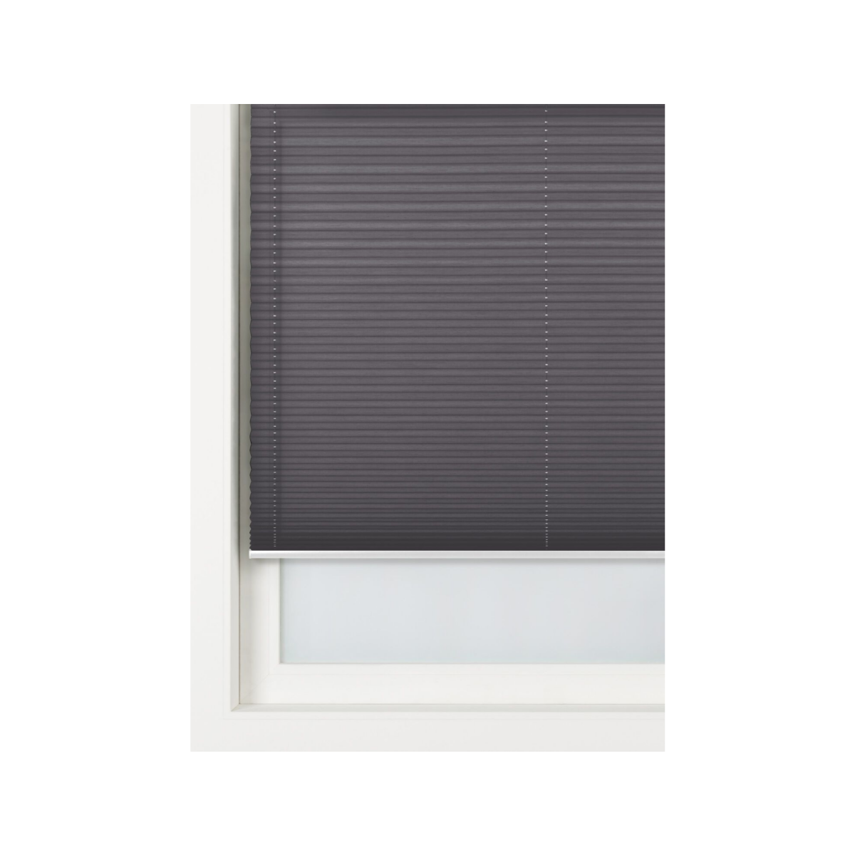 HEMA HEMA Plisse Enkel Uni Lichtdoorlatend Vlamvertragend Zwart (zwart)