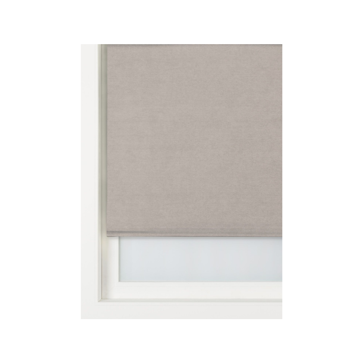 HEMA Rolgordijn velvet verduisterend gekleurde achterzijde zand (zand)