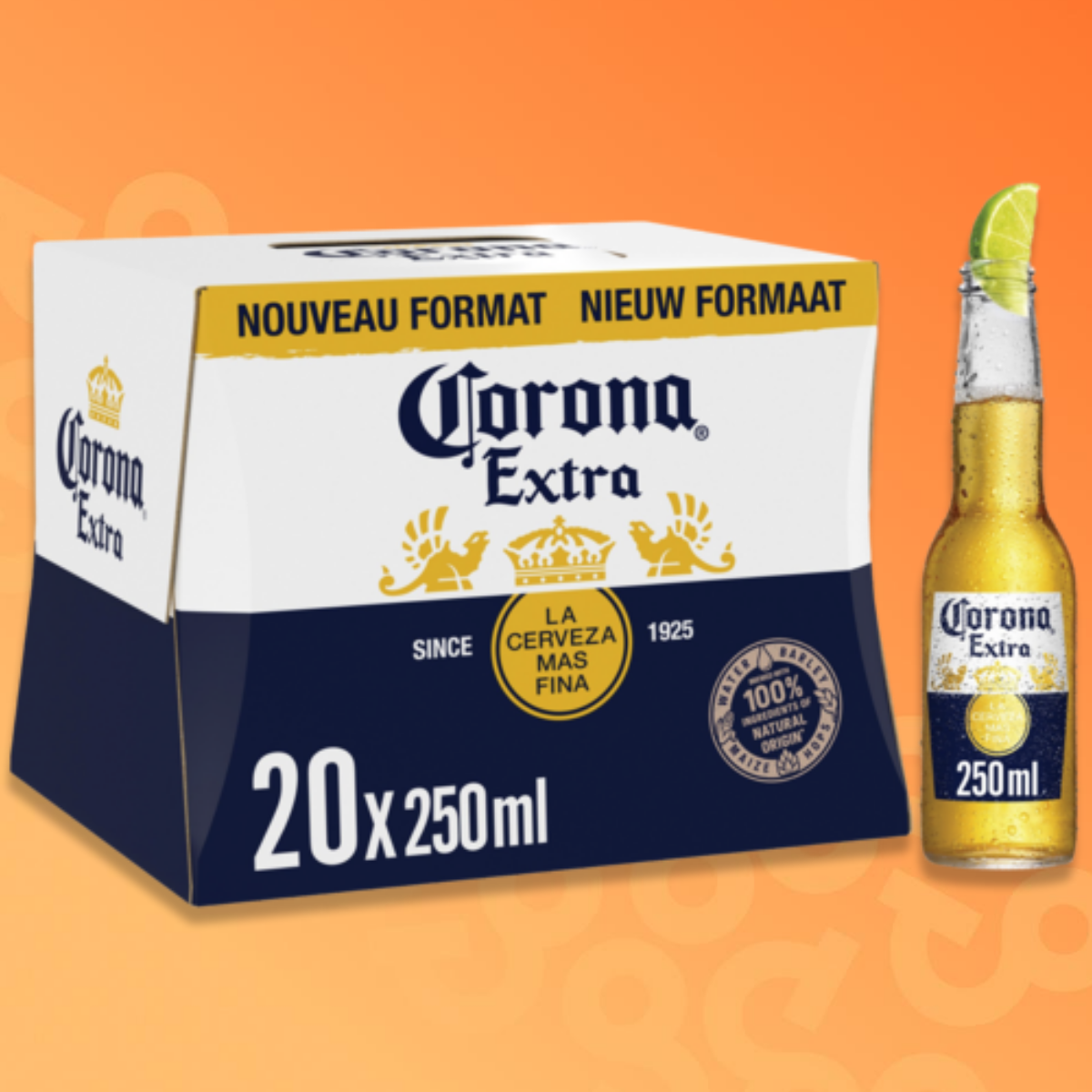 Corona Extra, 20 bottles of 25 cl