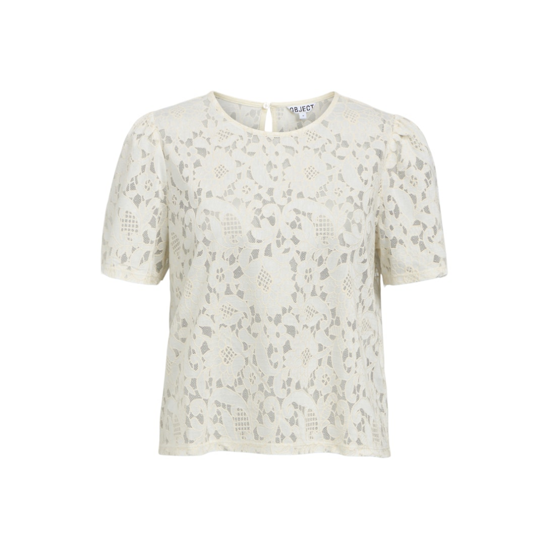 Object - Damen T-Shirt - Weiß - Größe: M - bei Tara-M