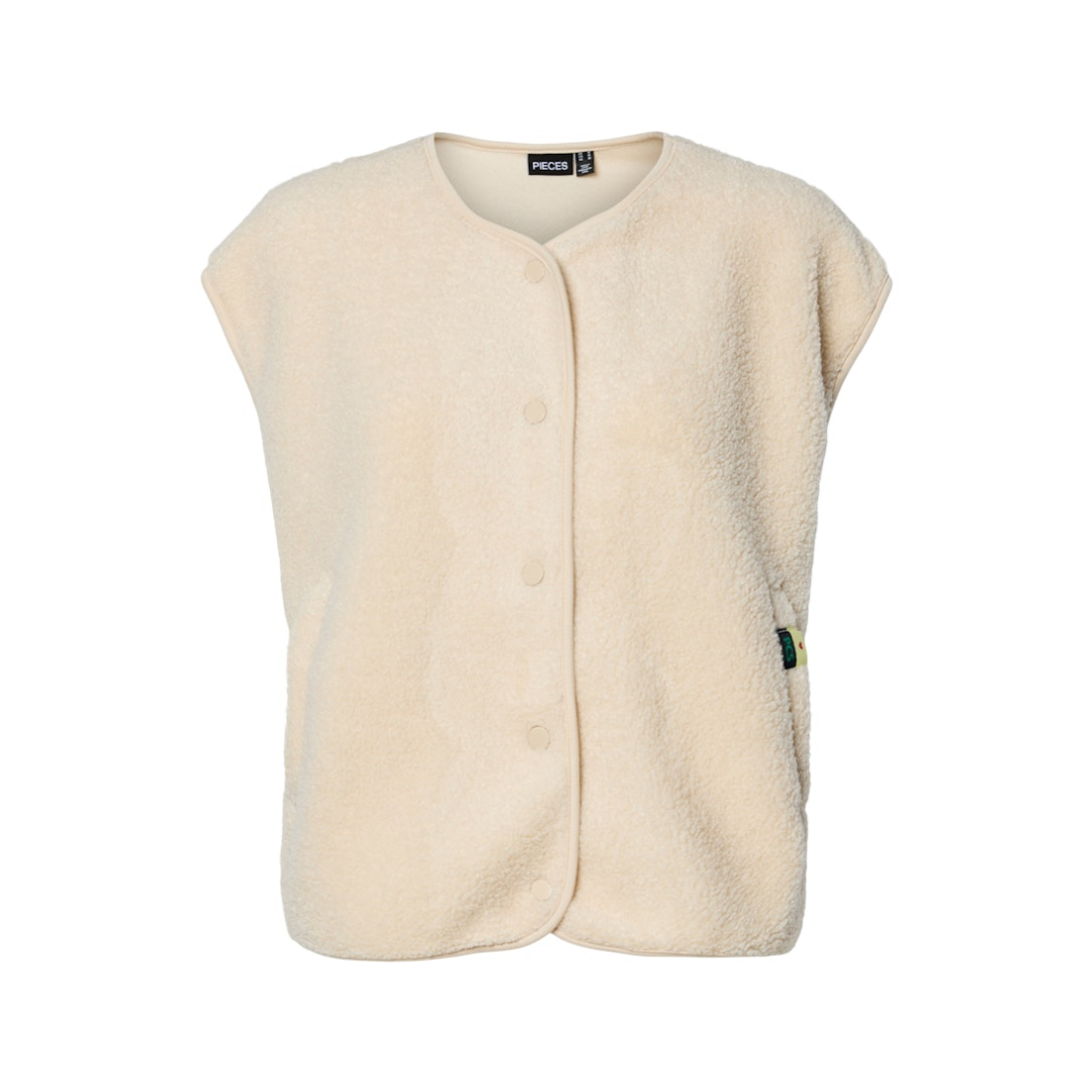 Pieces - Damen Weste - Weiß - Größe: L - bei Tara-M