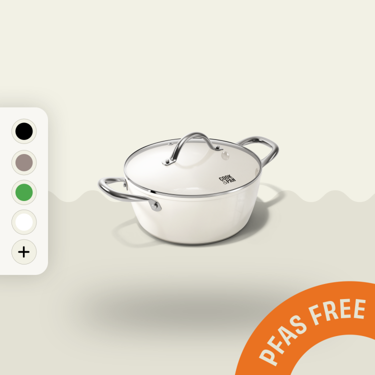 Cook&Pan Soeppan met Deksel Crème 24 cm