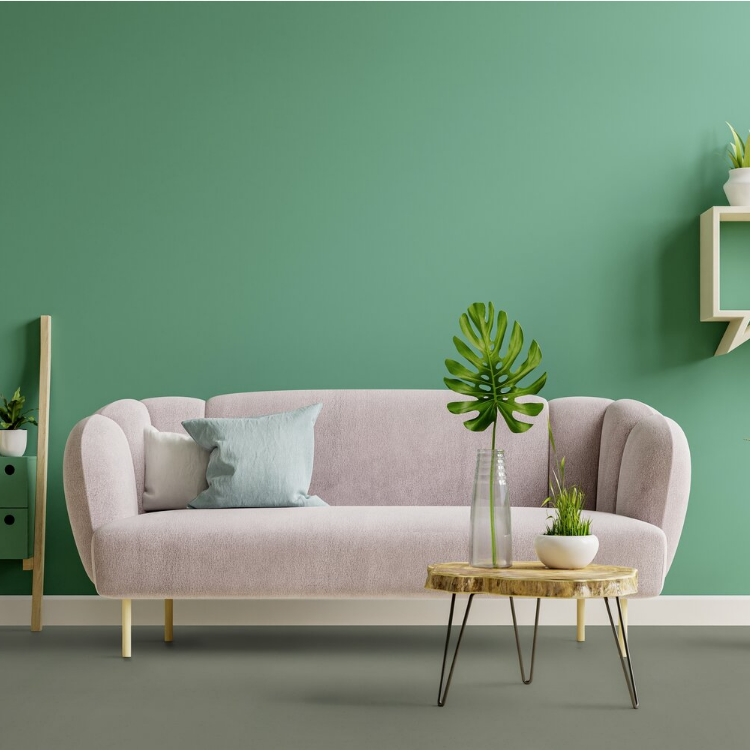 Rouleau 4m de sol PVC effet faux uni pose libre smooth eucalypto Gerflor - 3000 cm x 400 cm x 0.25 cm