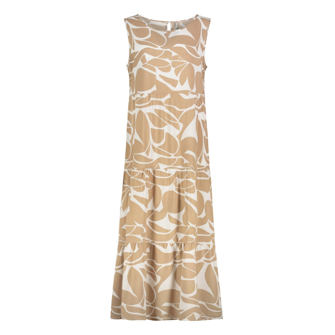 Eight 2 Nine - Damen Kleid - graphics: tannin brown-offwhite - Größe: M - bei Tara-M