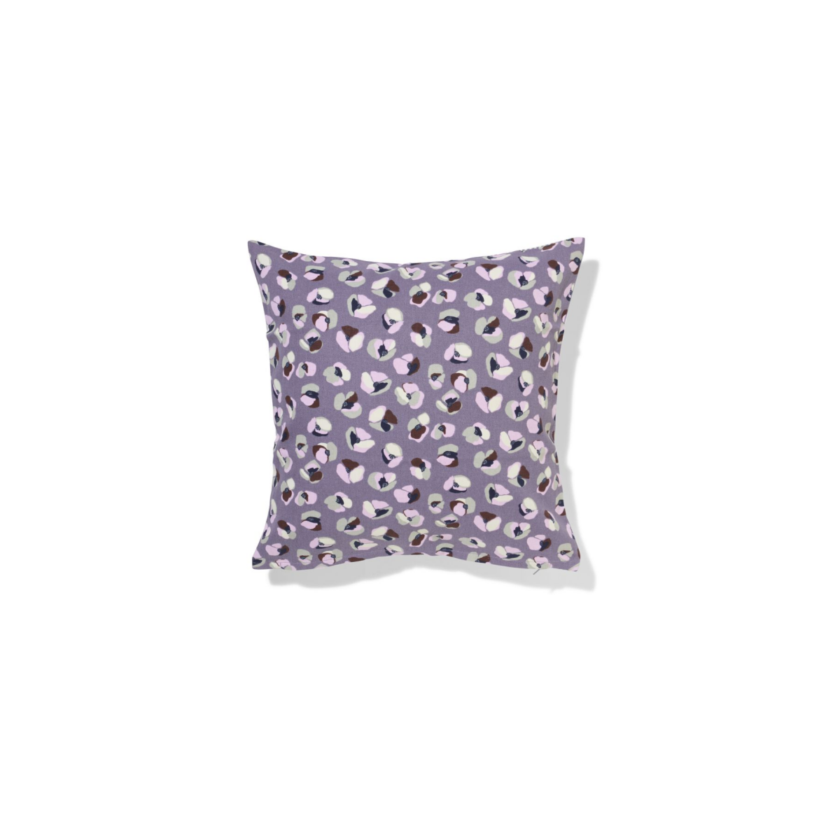 HEMA HEMA Kussenhoes 40x40cm Katoen Bloemen Paars (multi)