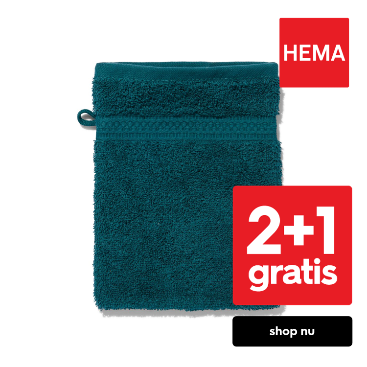 HEMA Washand - zware kwaliteit - donkergroen (donkergroen)