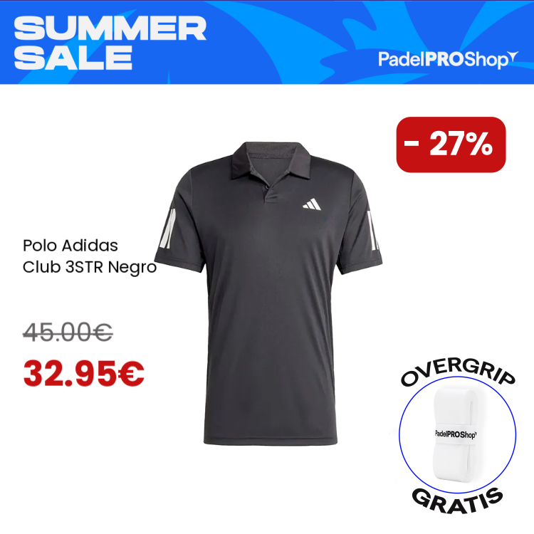 Adidas Polo Adidas Club 3STR Nero