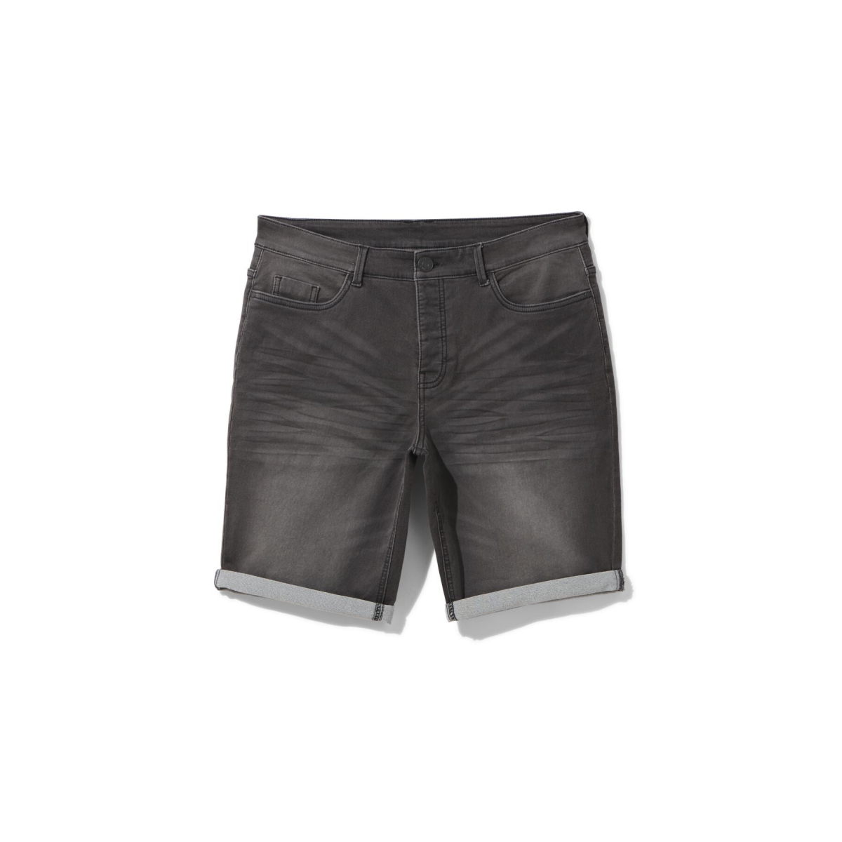 HEMA Heren short jogdenim zwart (zwart)
