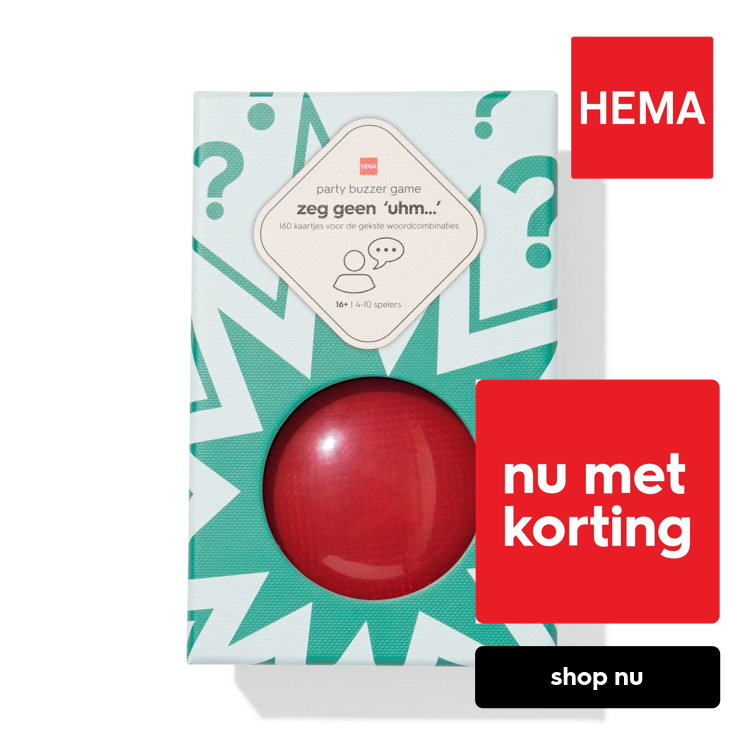 HEMA Party buzzer game Zeg geen Uhm