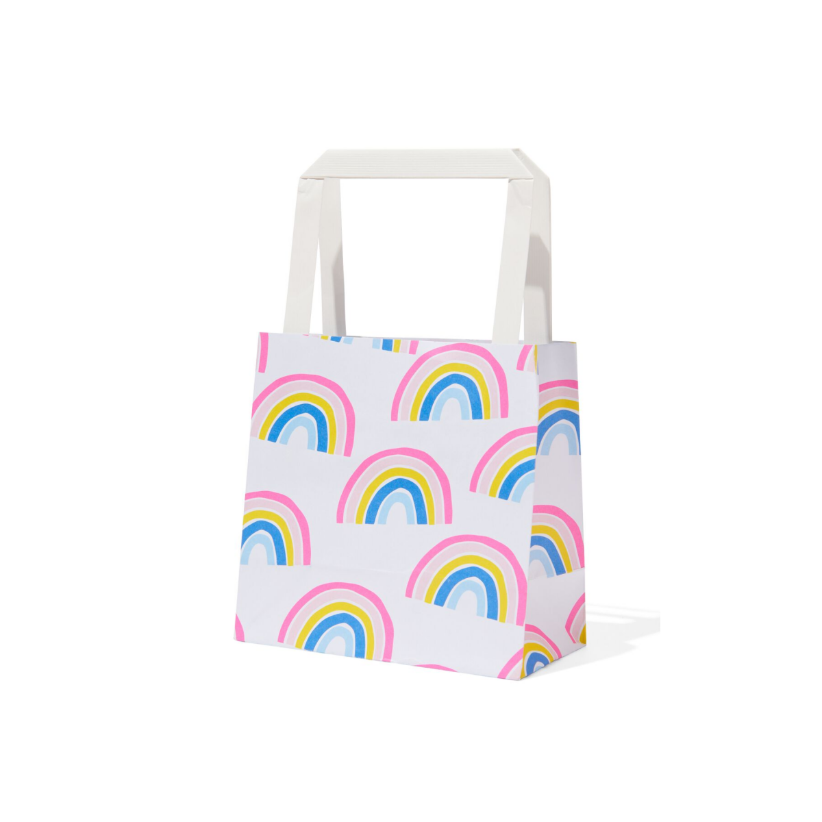 Cadeautasjes Papier 13x13x7 Regenboog - 6 Stuks