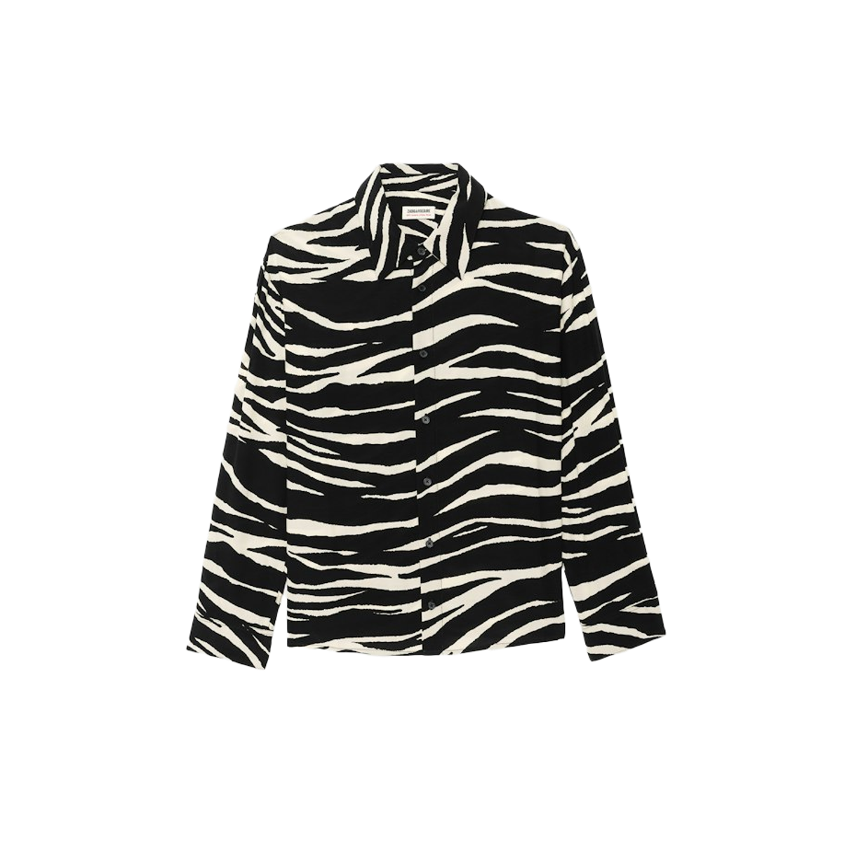 ZADIG & VOLTAIRE - Camicia Tryica Zebra nera - Donna - Taglia M - Immagine 3