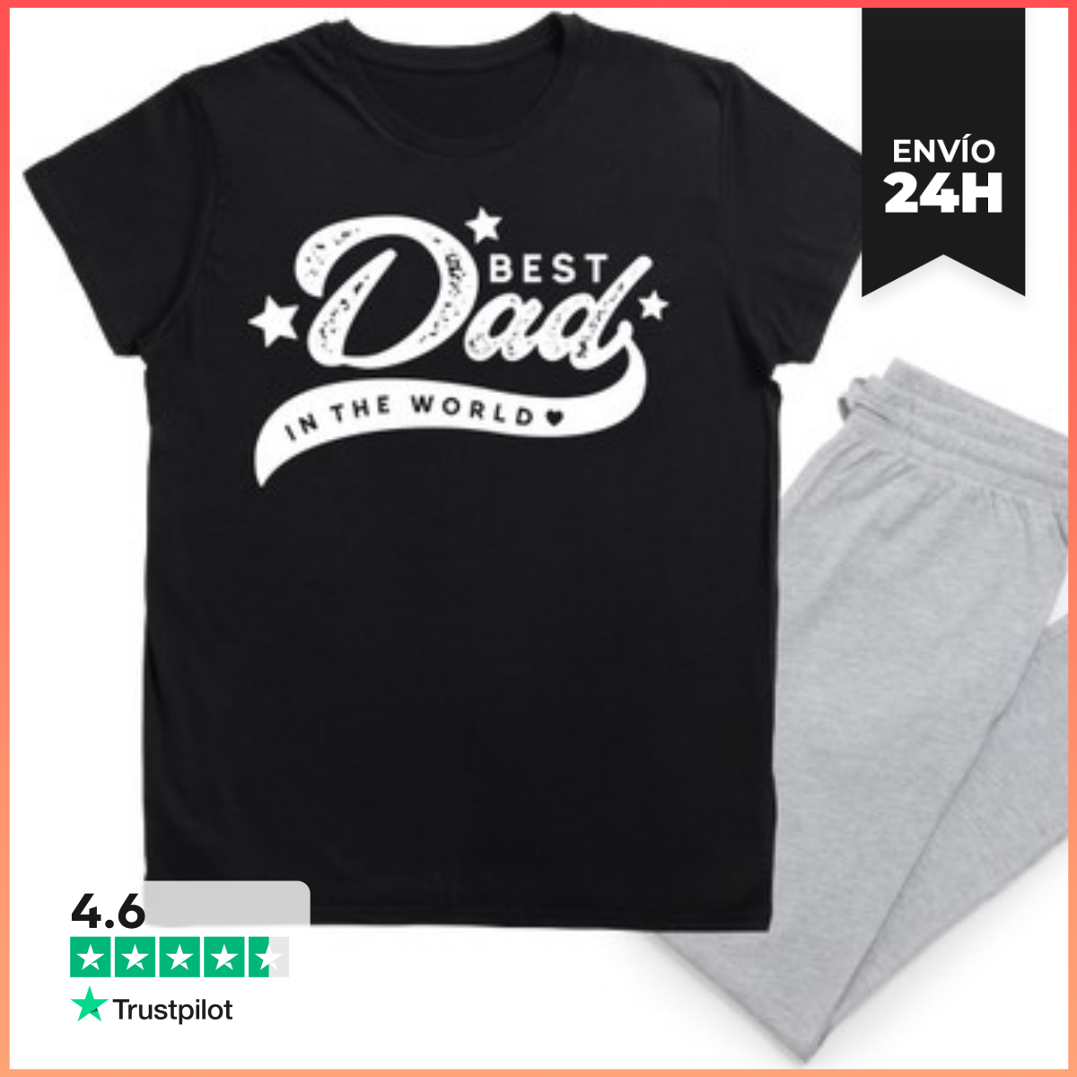 Pijama BEST DAD IN THE WORLD laTostadora