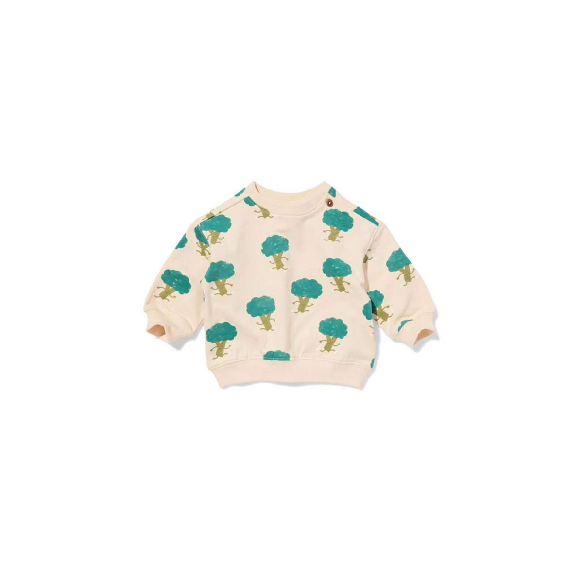 HEMA Babysweater broccoli ecru (ecru)