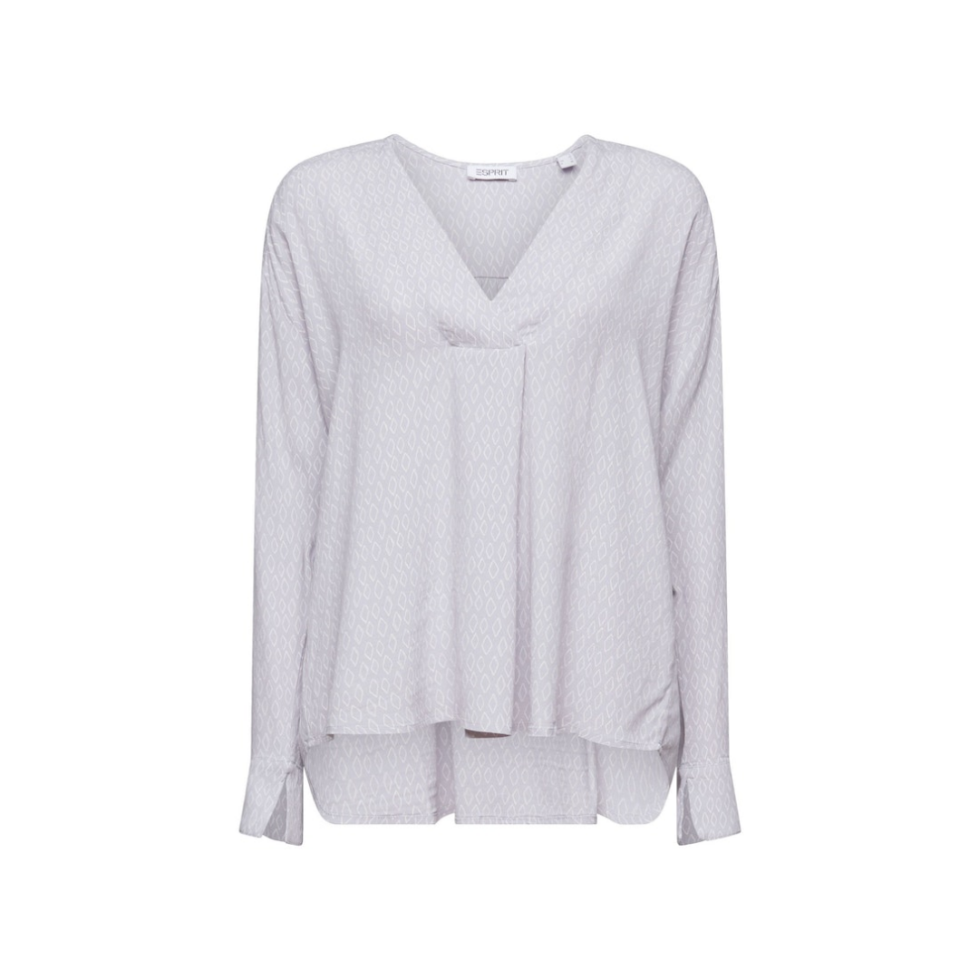 Esprit - Damen Langarmbluse - Blau - Größe: L - bei Tara-M