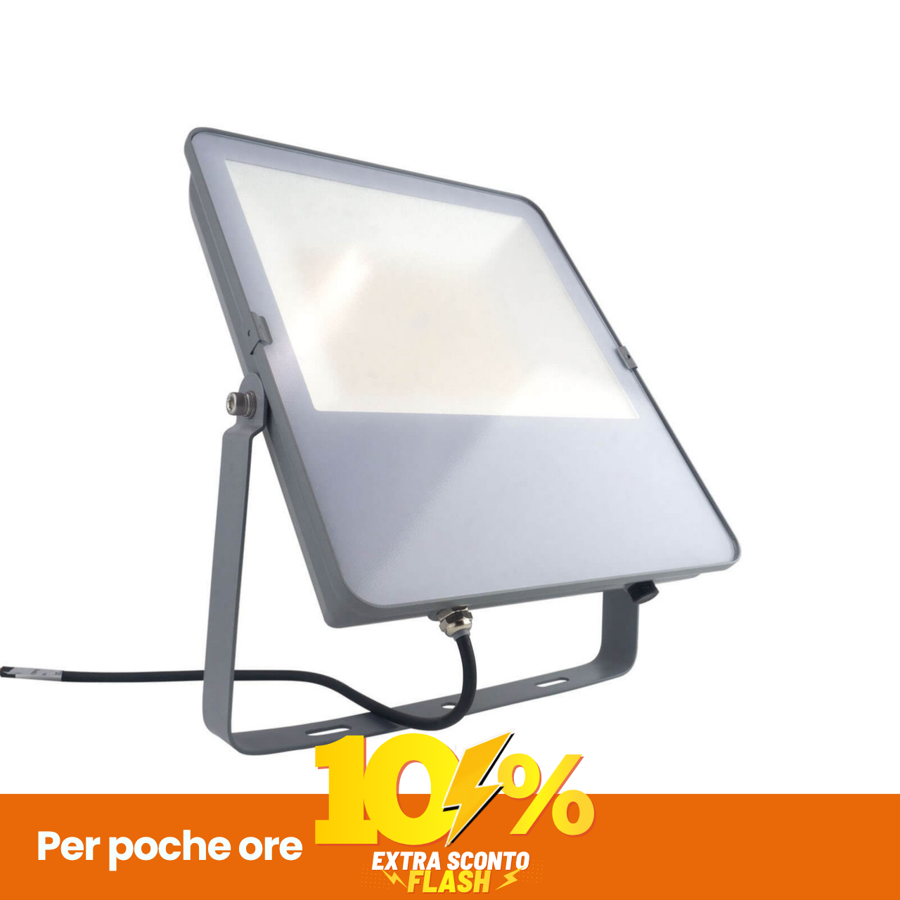 Proiettore LED 150W IP65 145Lm/W Con Osram Chip LED Colore Bianco Naturale 4.000K-image