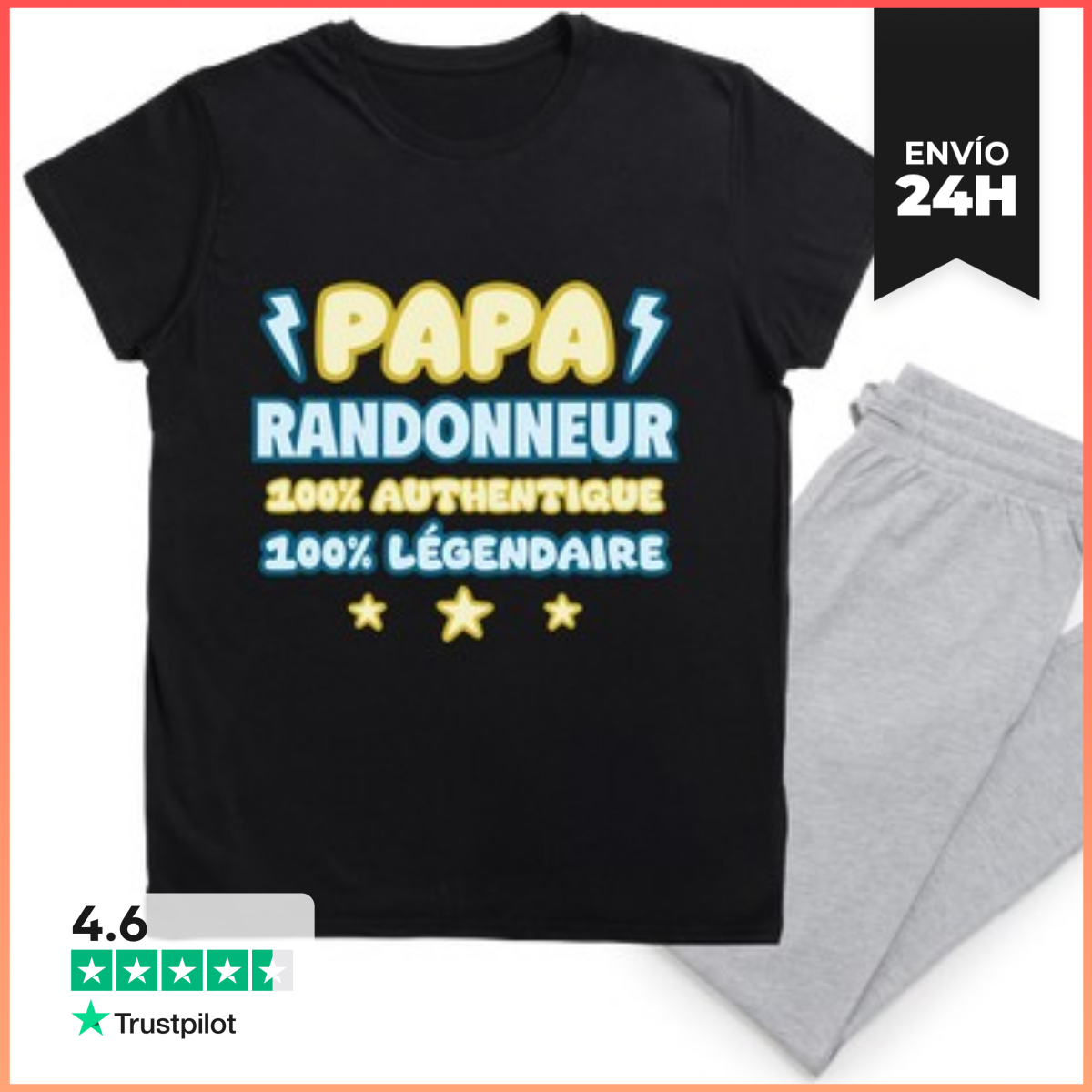 Pijama Papá excursionista Día del Padre laTostadora
